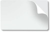 Carte ZEBRA PVC Blanc adhésif, 0,25 mm