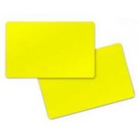 Carte ZEBRA PVC jaune, 0,76 mm