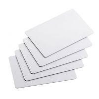 Carte FARGO PVC blanc UltraCard, épaisseur de 0,25 mm avec un adhésif, la taille CR79 - 500 cartes